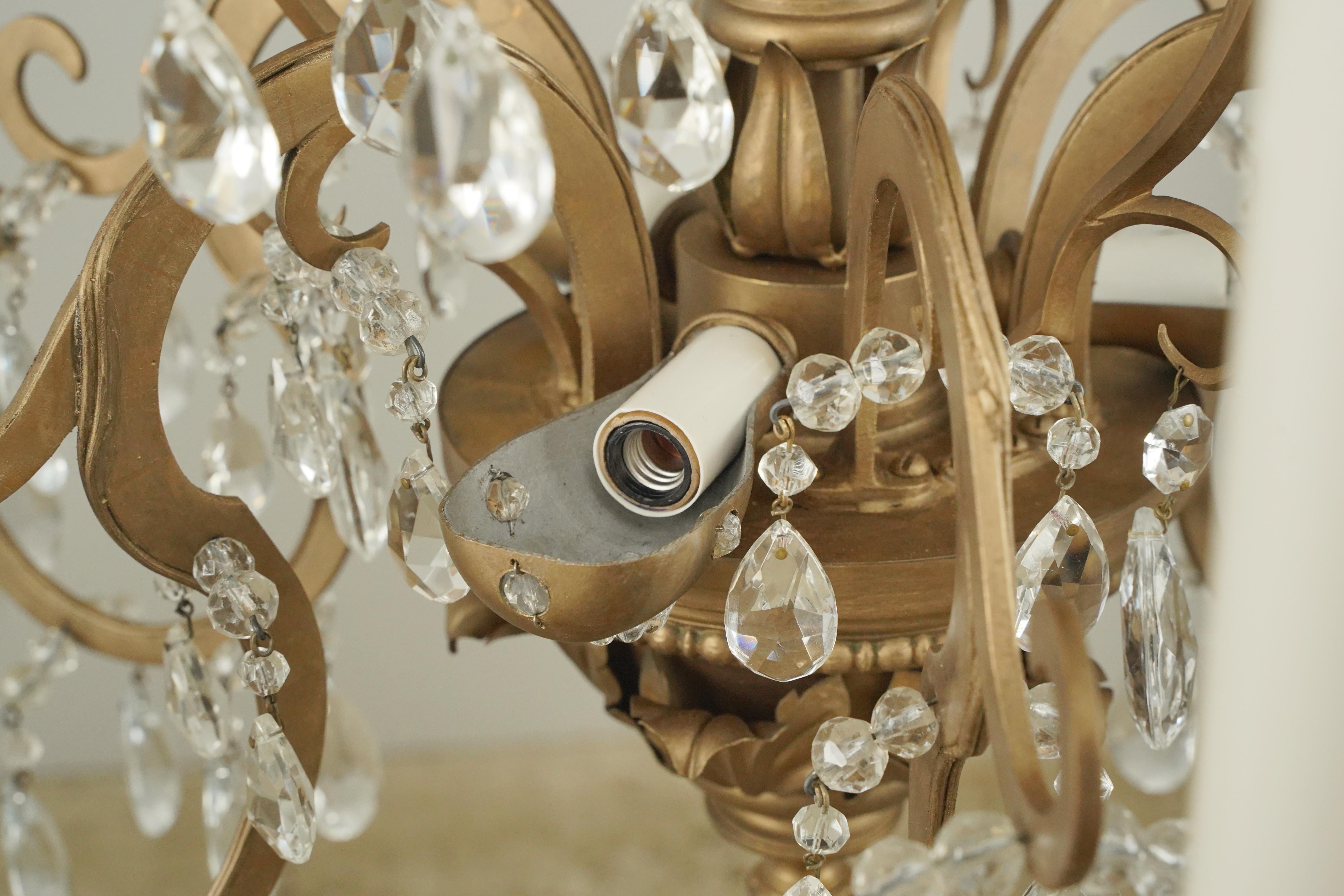 NYC Plaza Hotel French Crystal Chandelier For Sale 7