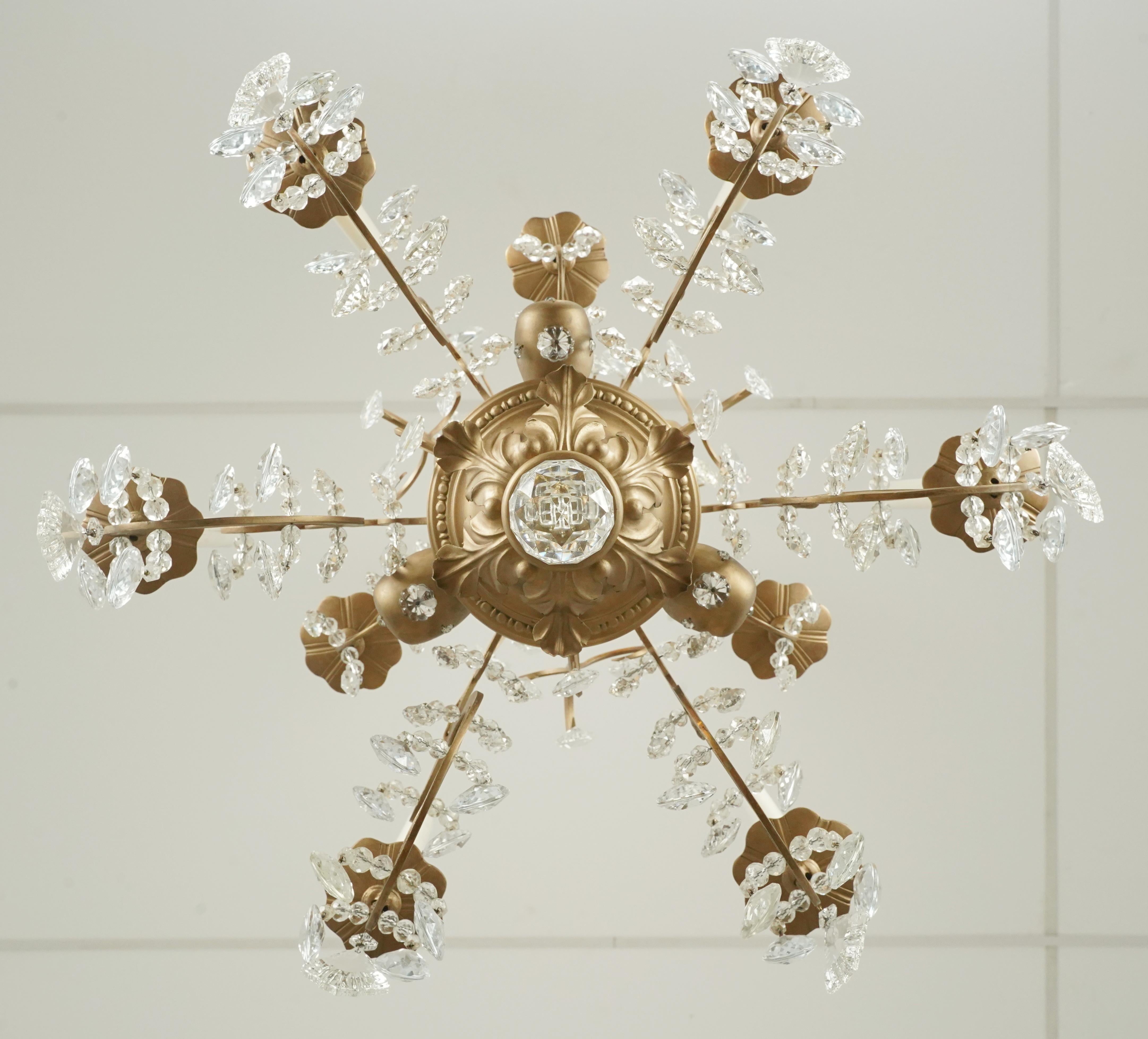 NYC Plaza Hotel French Crystal Chandelier For Sale 10