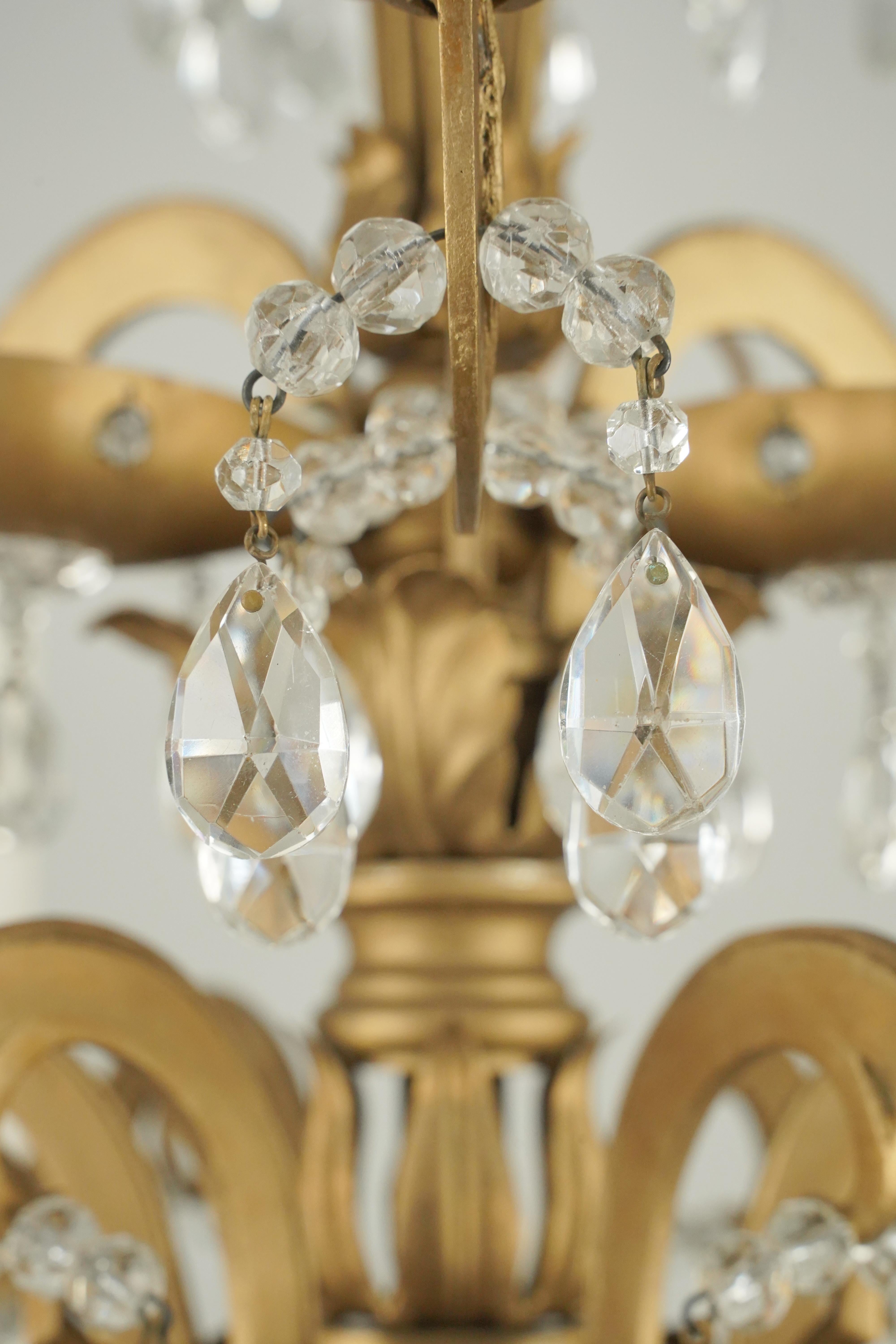 20th Century NYC Plaza Hotel French Crystal Chandelier For Sale