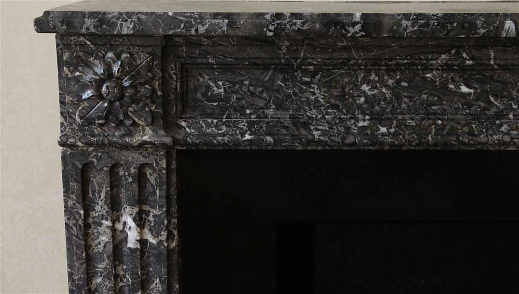 Louis XVI Gray Marble French Regency Mantel Waldorf Astoria Hotel For Sale 2