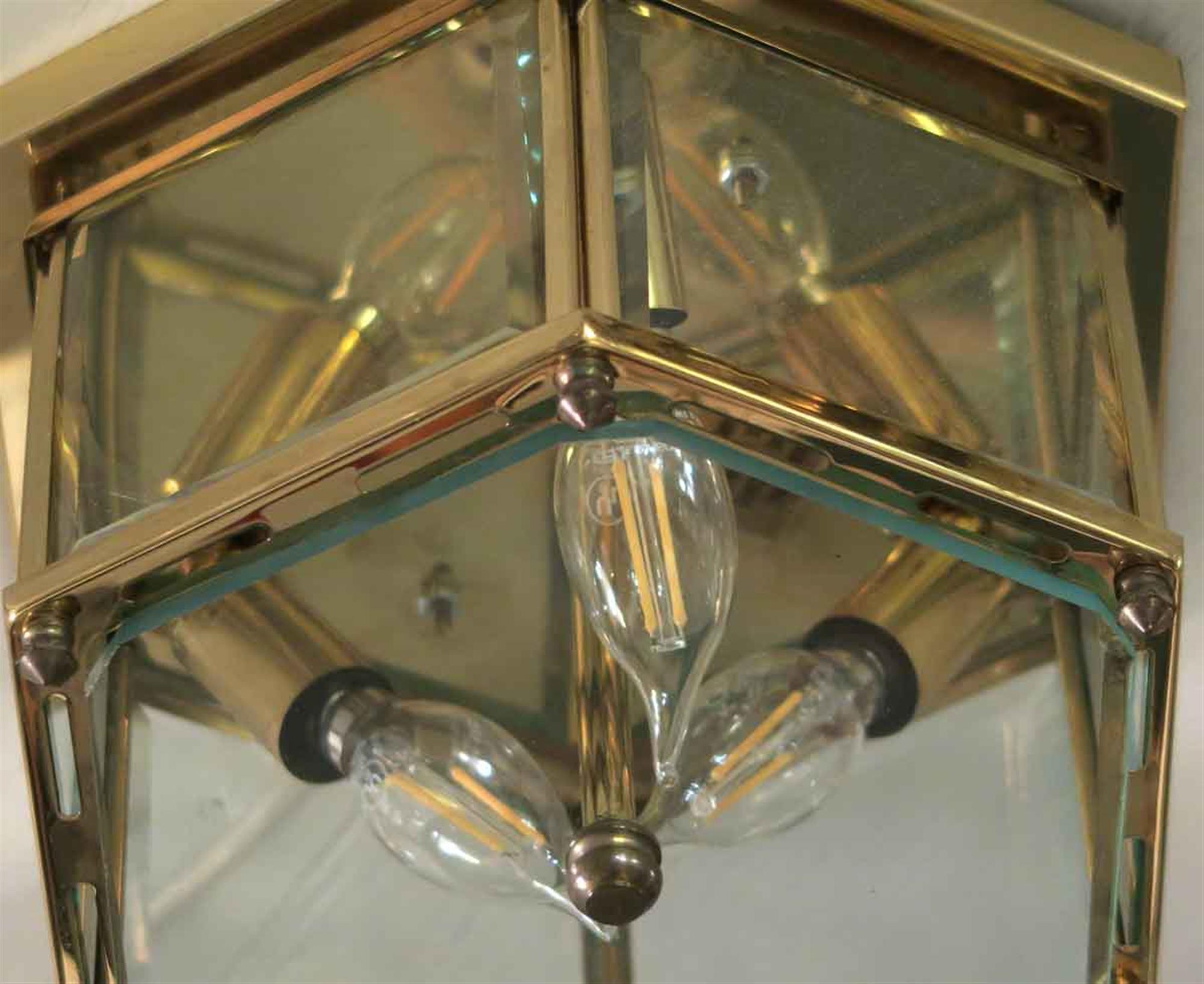 hexagonal flush mount light
