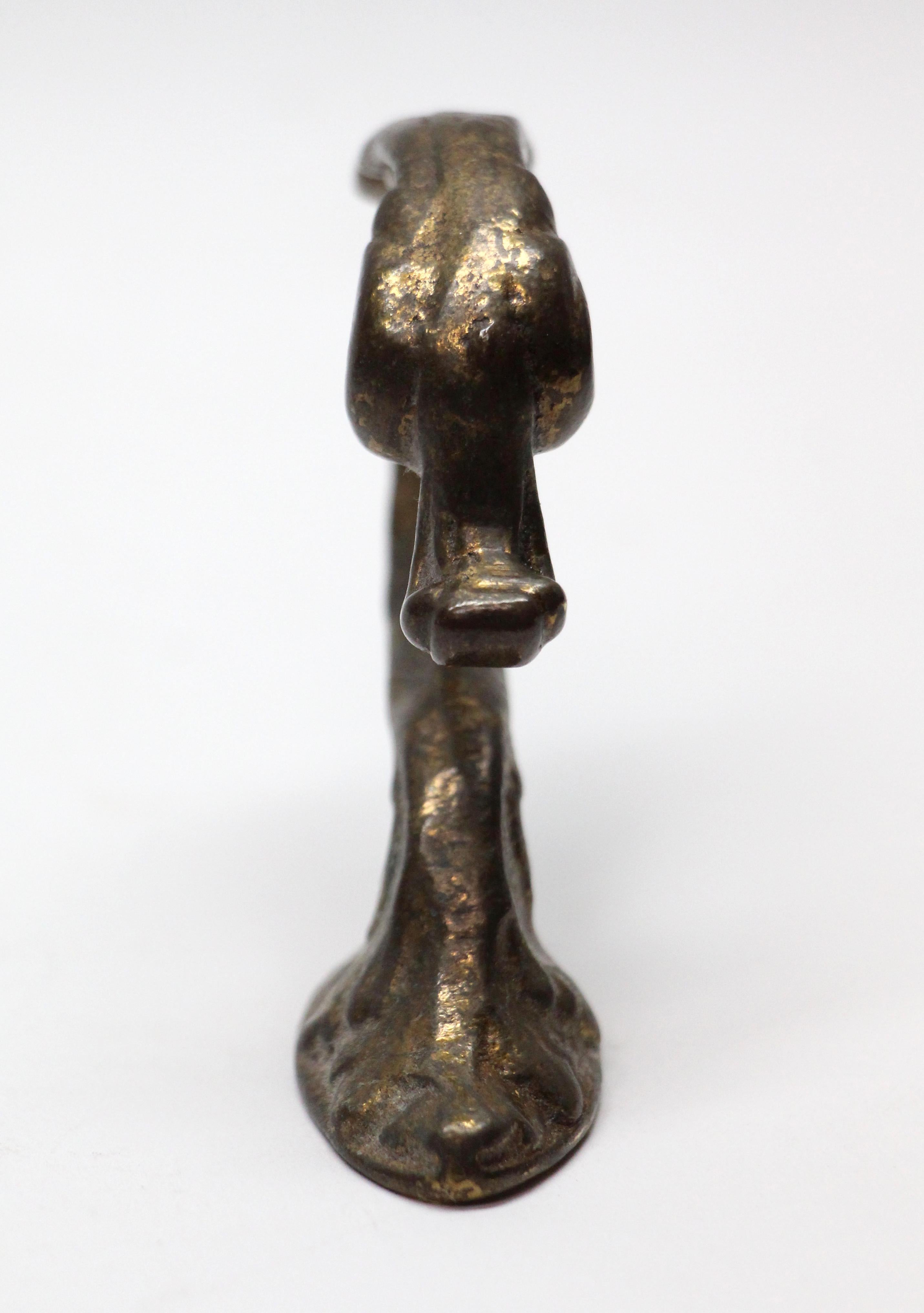 Unknown NYC Waldorf Astoria Hotel Bronze Swan Hook or Curtain Tie Back
