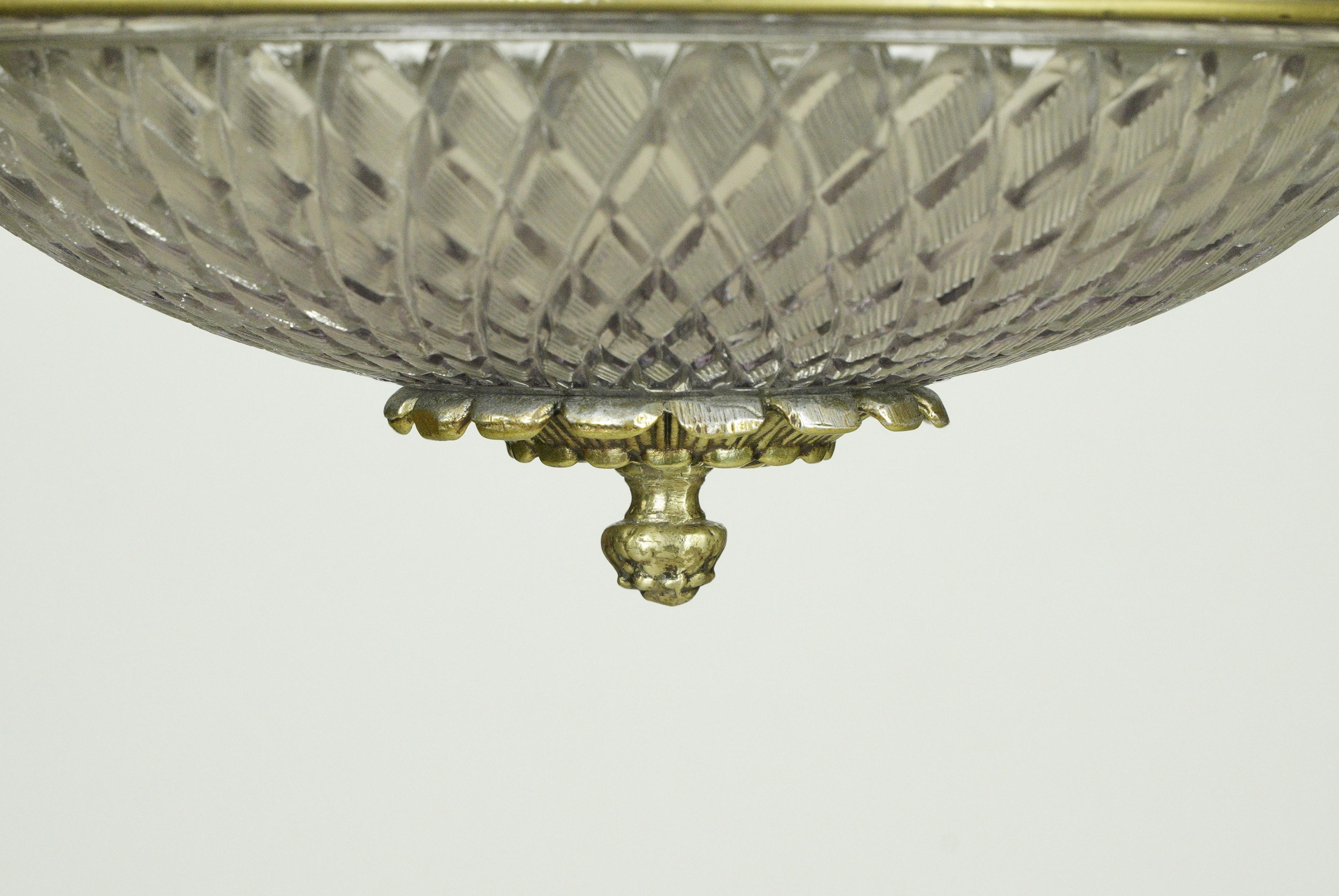 20ième siècle NYC Waldorf Astoria Hotel Empire Suspension Chandelier Pendentif en vente