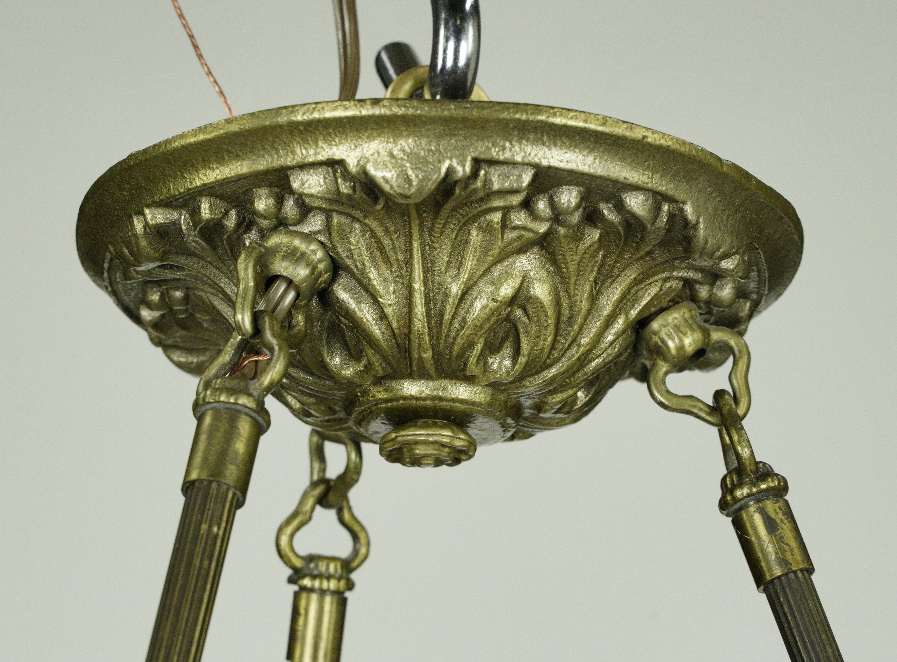 NYC Waldorf Astoria Hotel Empire Suspension Chandelier Pendentif en vente 4