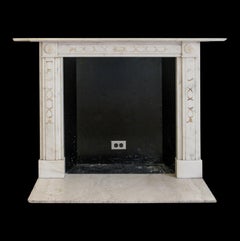 NYC Waldorf Astoria Hotel English Regency Marble Mantel