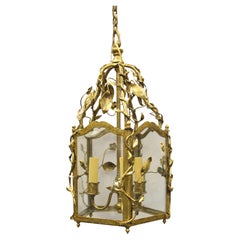 NYC Waldorf Astoria Hotel Italienische Laterne mit Blattgold-Fassung