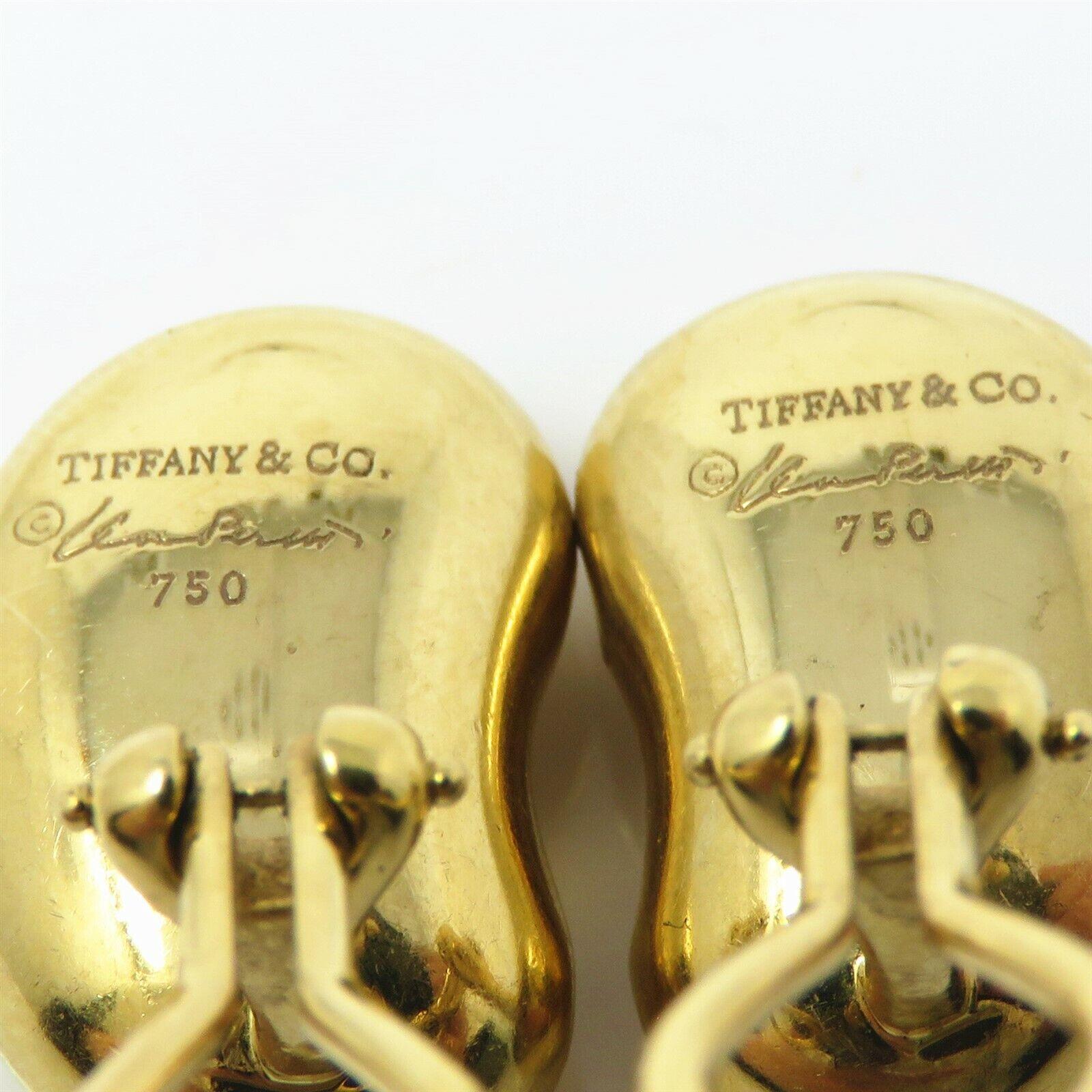 Contemporary Tiffany & Co. Elsa Peretti Bean Clip Earrings LARGE SIZE For Sale