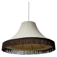 Nylon Cocoon Pendant Lamp with Fringe