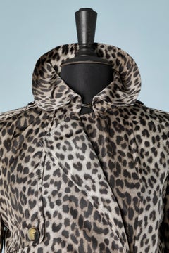 Nylon leopard printed double-breasted trench-coat Lanvin by Alber Elbaz 2010