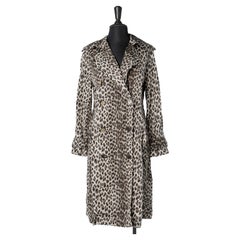 Nylon leopard printed double-breasted trench-coat Lanvin by Alber Elbaz 2010