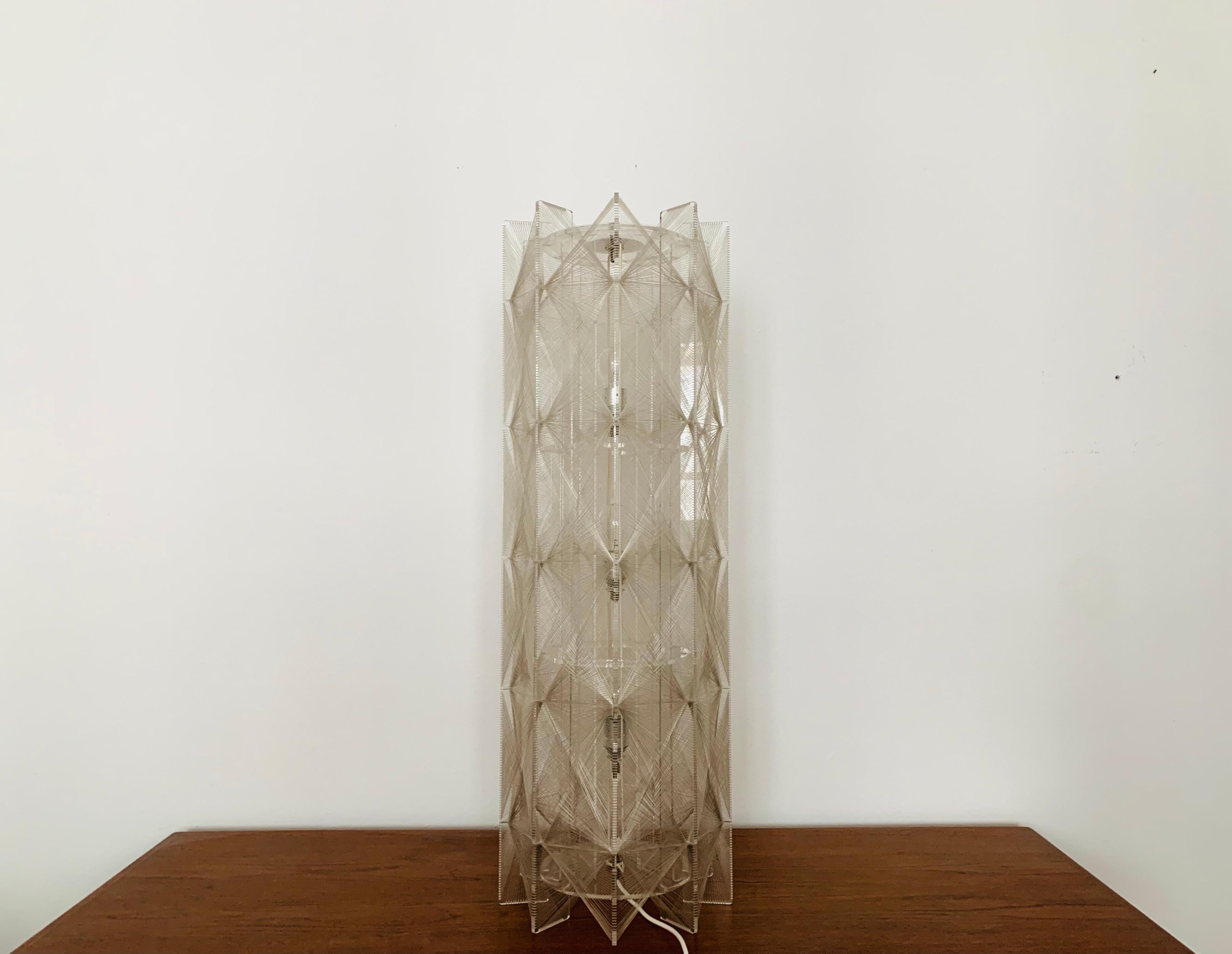 Lampada da terra in filo di nylon di Paul Secon per Sompex In condizioni buone in vendita a München, DE