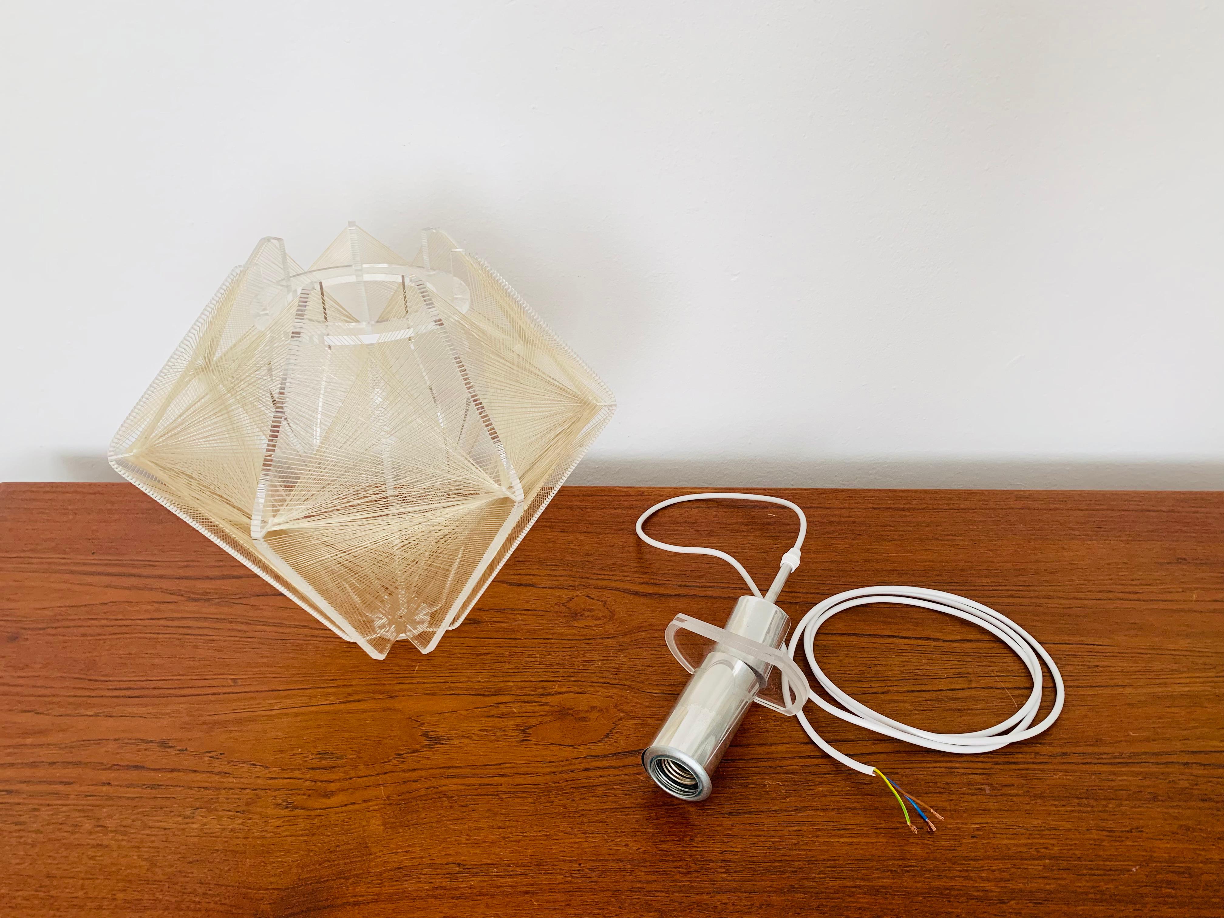 Lampada a sospensione in filo di nylon di Paul Secon per Sompex in vendita 4
