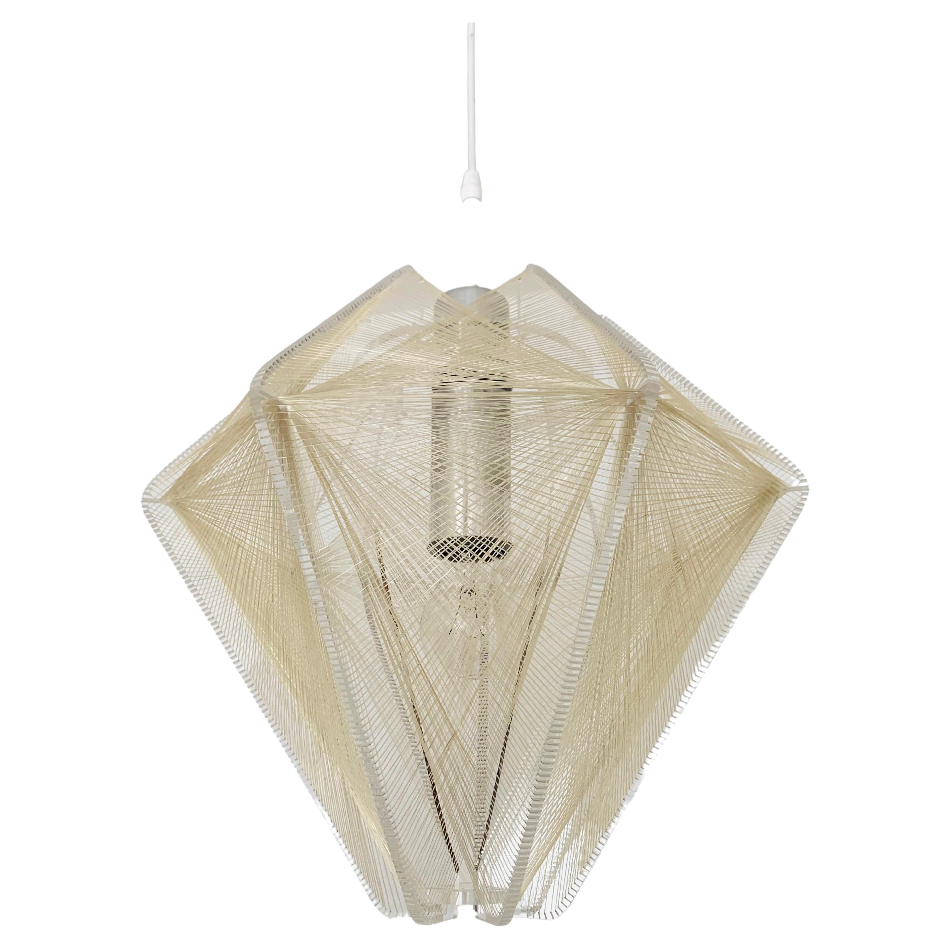 Nylon Thread Pendant Lamp by Paul Secon for Sompex For Sale