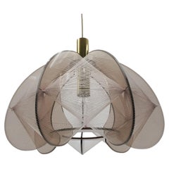 Lampe à suspension en fil de nylon de Paul Secon pour Sompex, Allemagne, années 1960