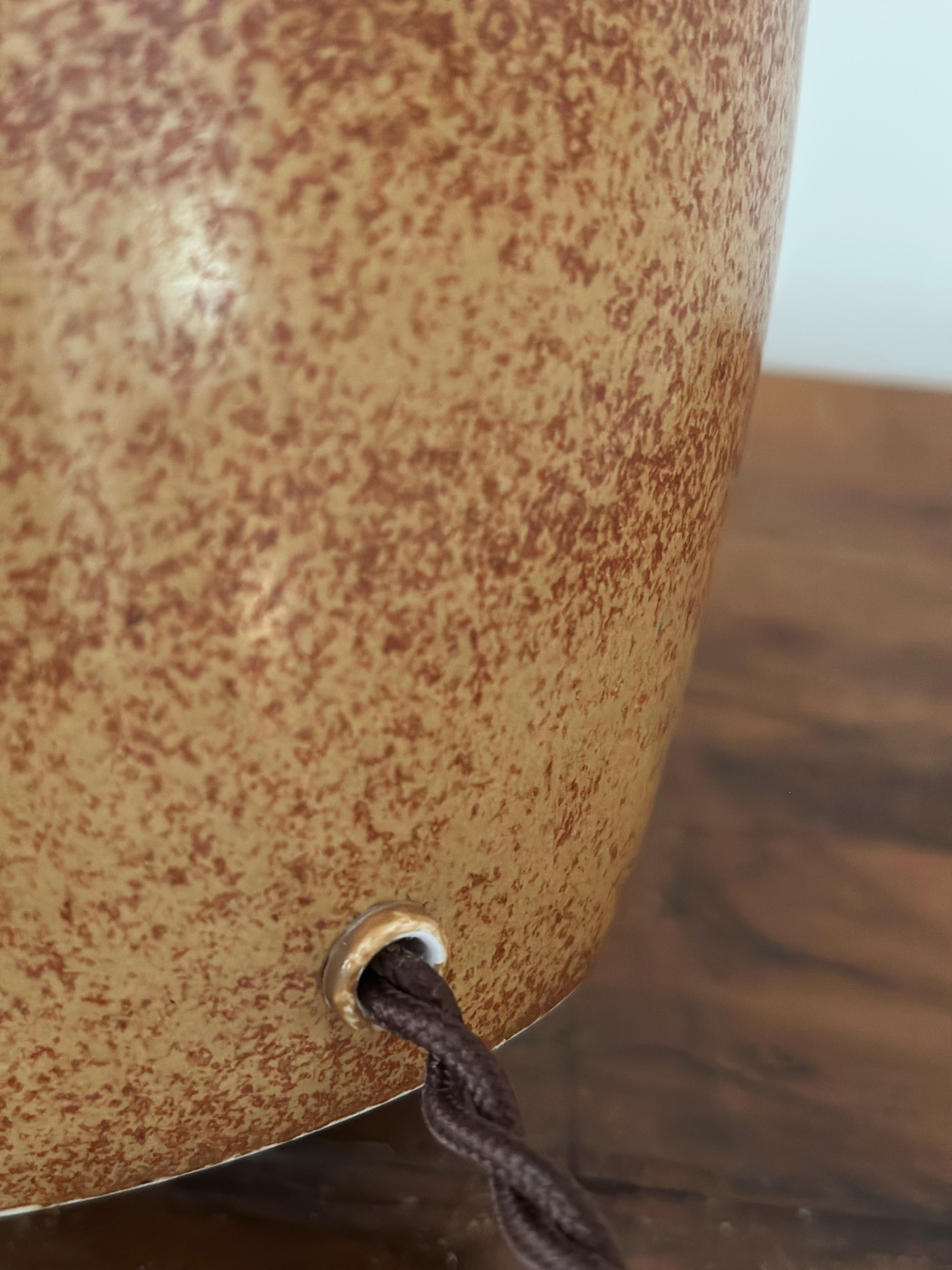 Lampe de table en grès Nylund à glaçure fourrure de lièvre Brown. 1940s. en vente 5