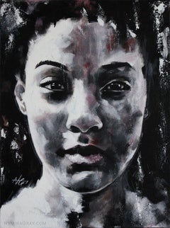Erica (PORTRAIT SERIES #5), Painting, Acrylic on Canvas