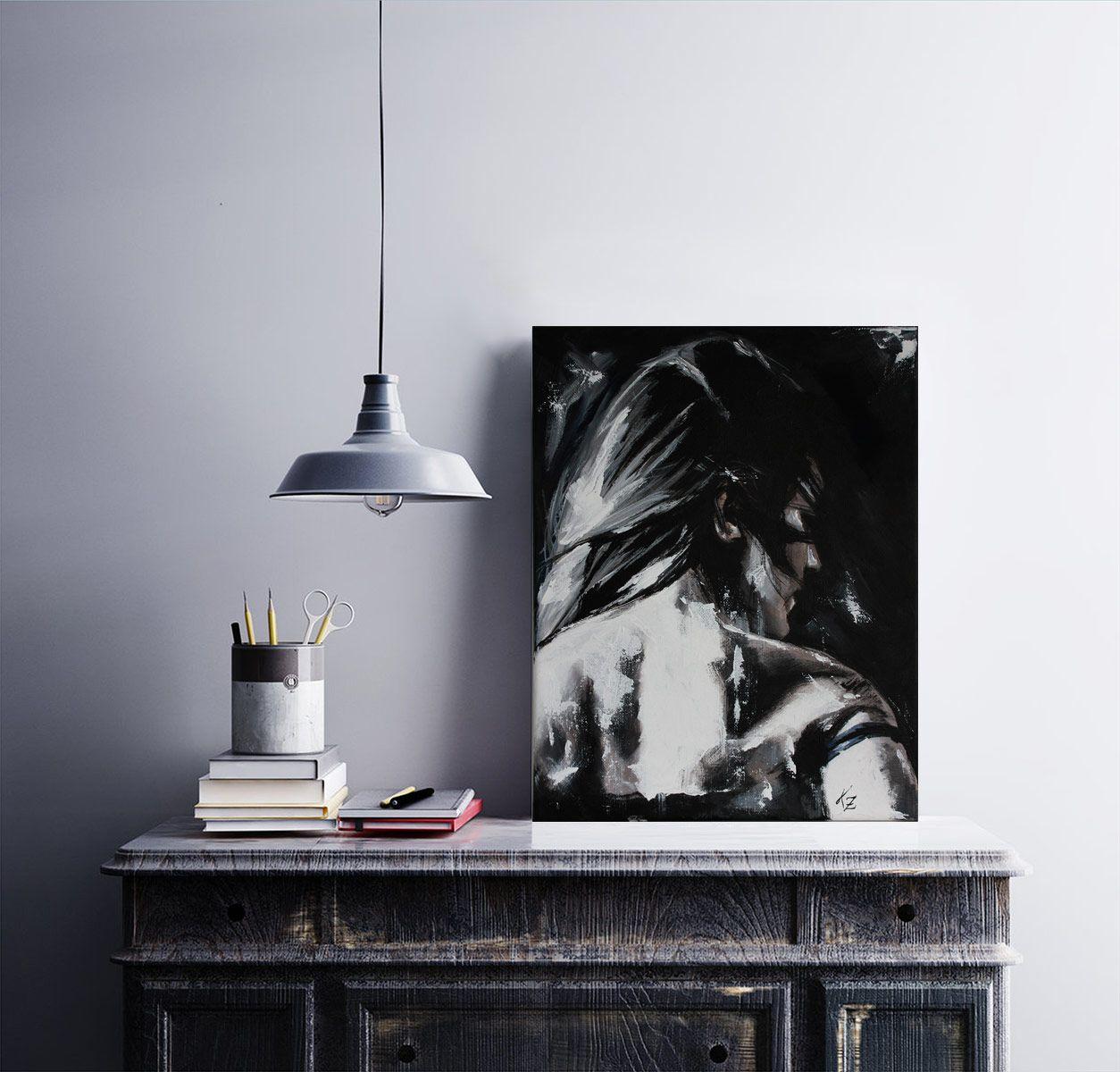 Katia, Pintura, Acrílico sobre lienzo - Painting Contemporáneo de Nymira Gray