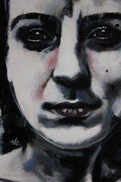 Katia (SERIE DE RETRATOS #5), Pintura, Acrílico sobre lienzo