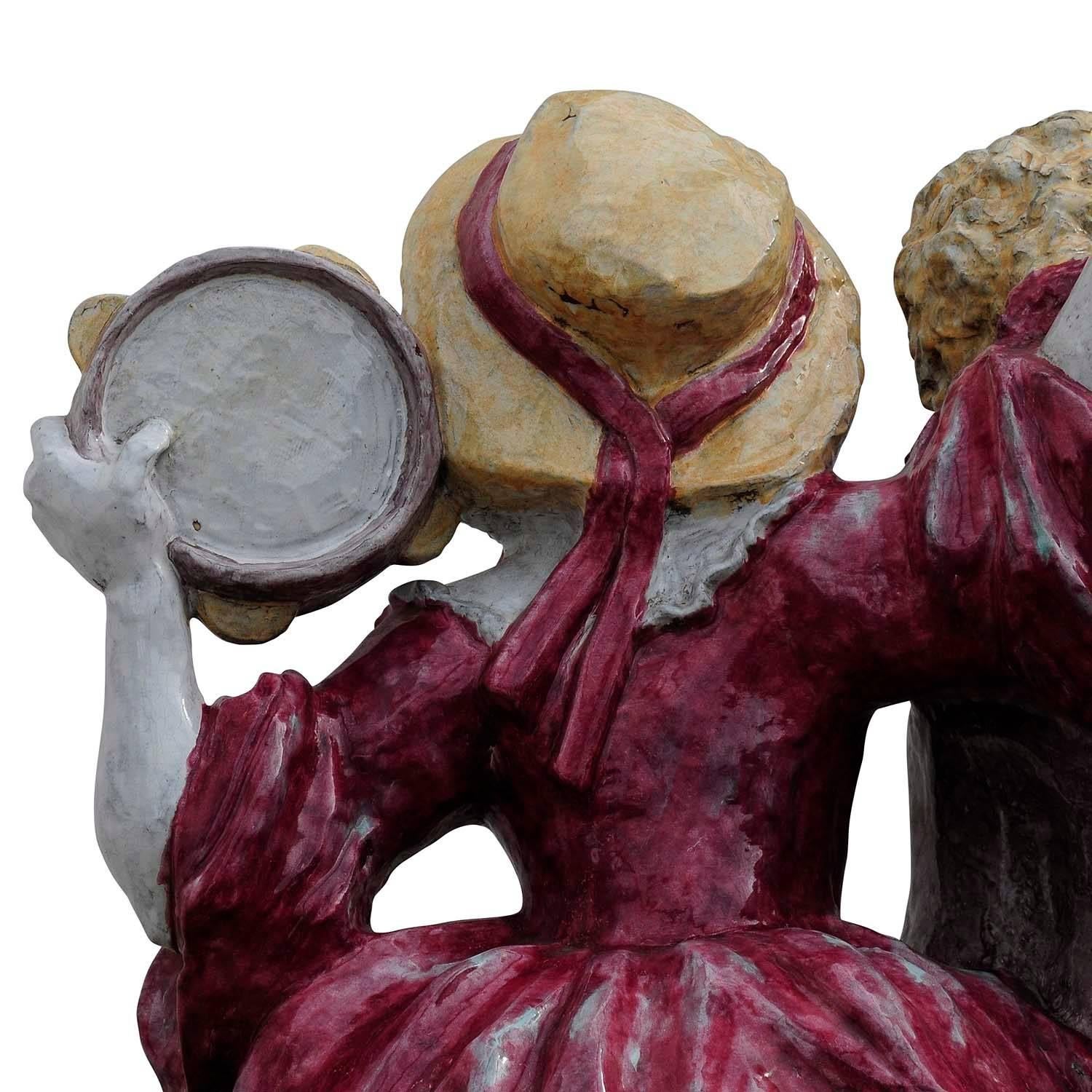 Nympfenburg-Porzellan-Skulptur eines tanzenden Paares von Josef Wackerle im Angebot 1