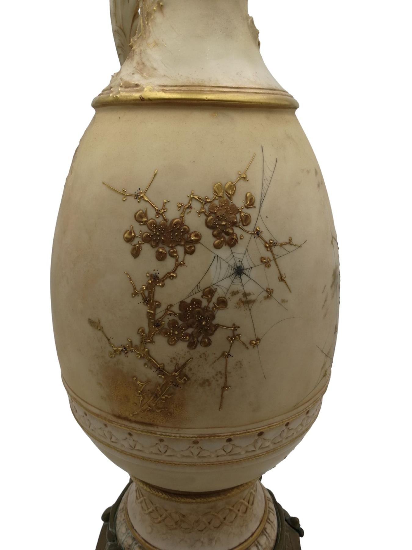 Lampe vase Nymphe Art Nouveau en vente 5
