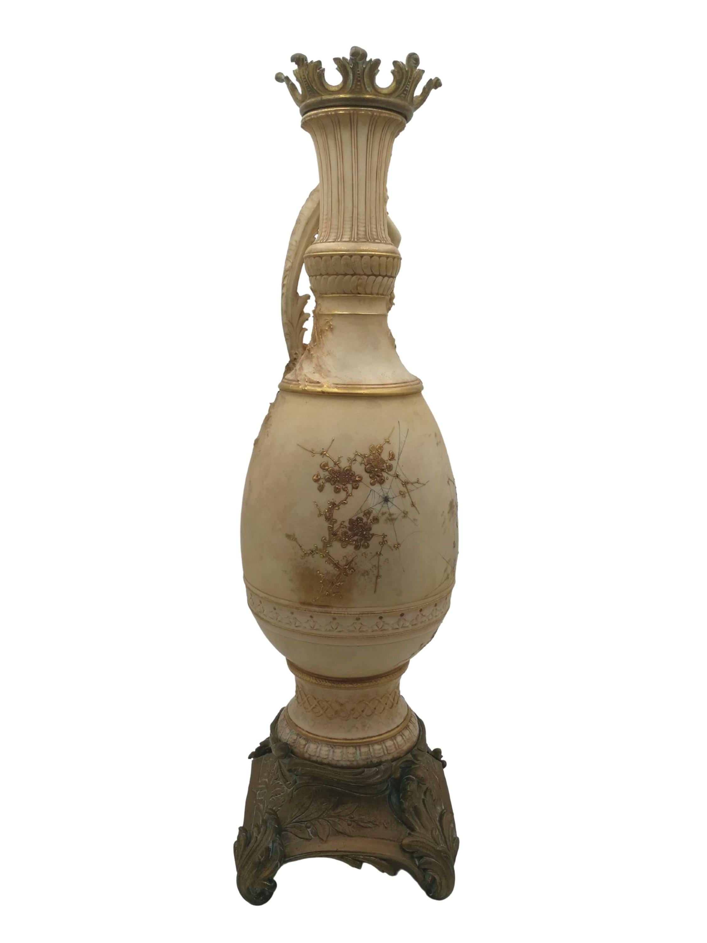 Nymph Vase Lamp Art Nouveau For Sale 6