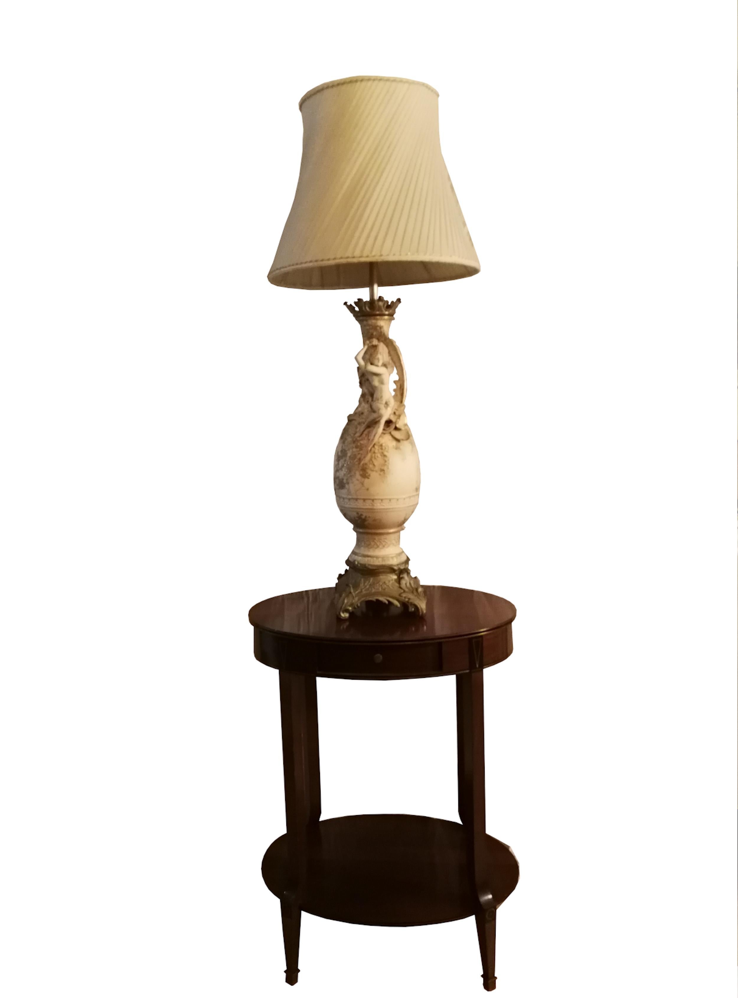 20th Century Nymph Vase Lamp Art Nouveau For Sale