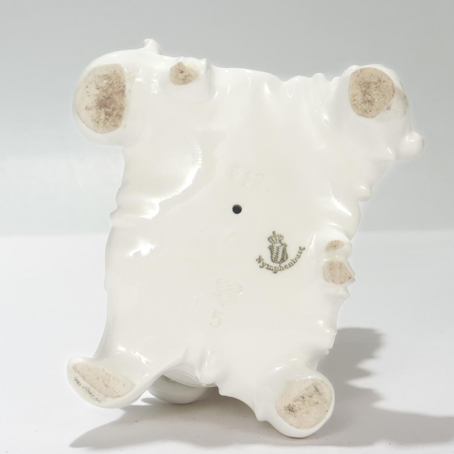 Nymphenburg Blanc de Chine Figurilla de porcelana 