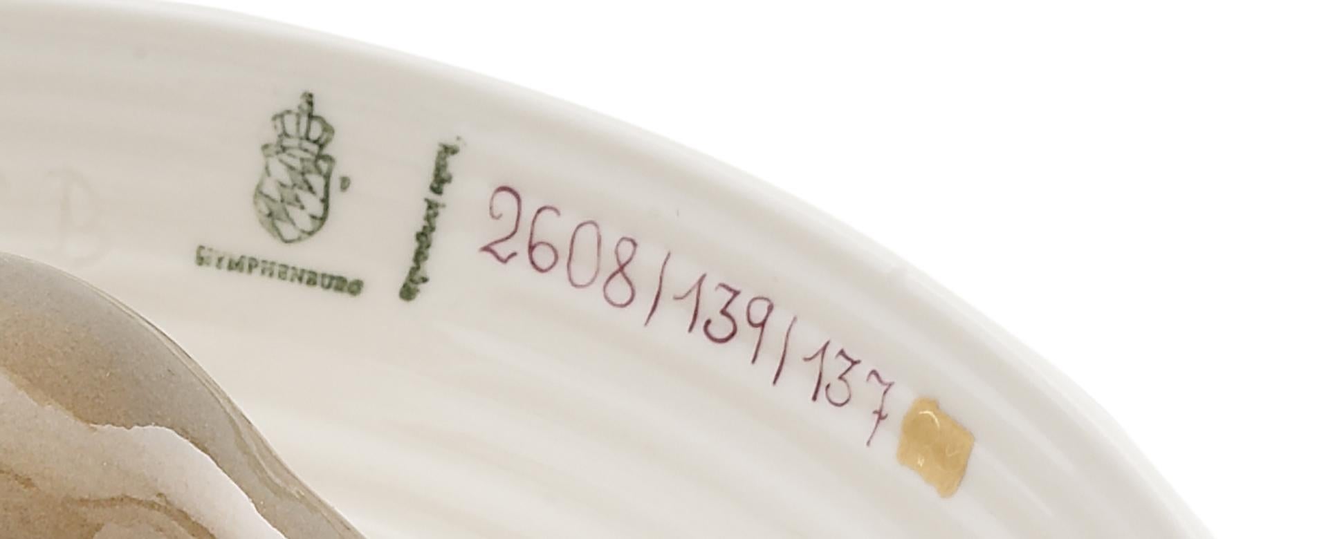 Fait main Bol à oiseaux Hella Jongerius de Nymphenburg en porcelaine peinte à la main en vente