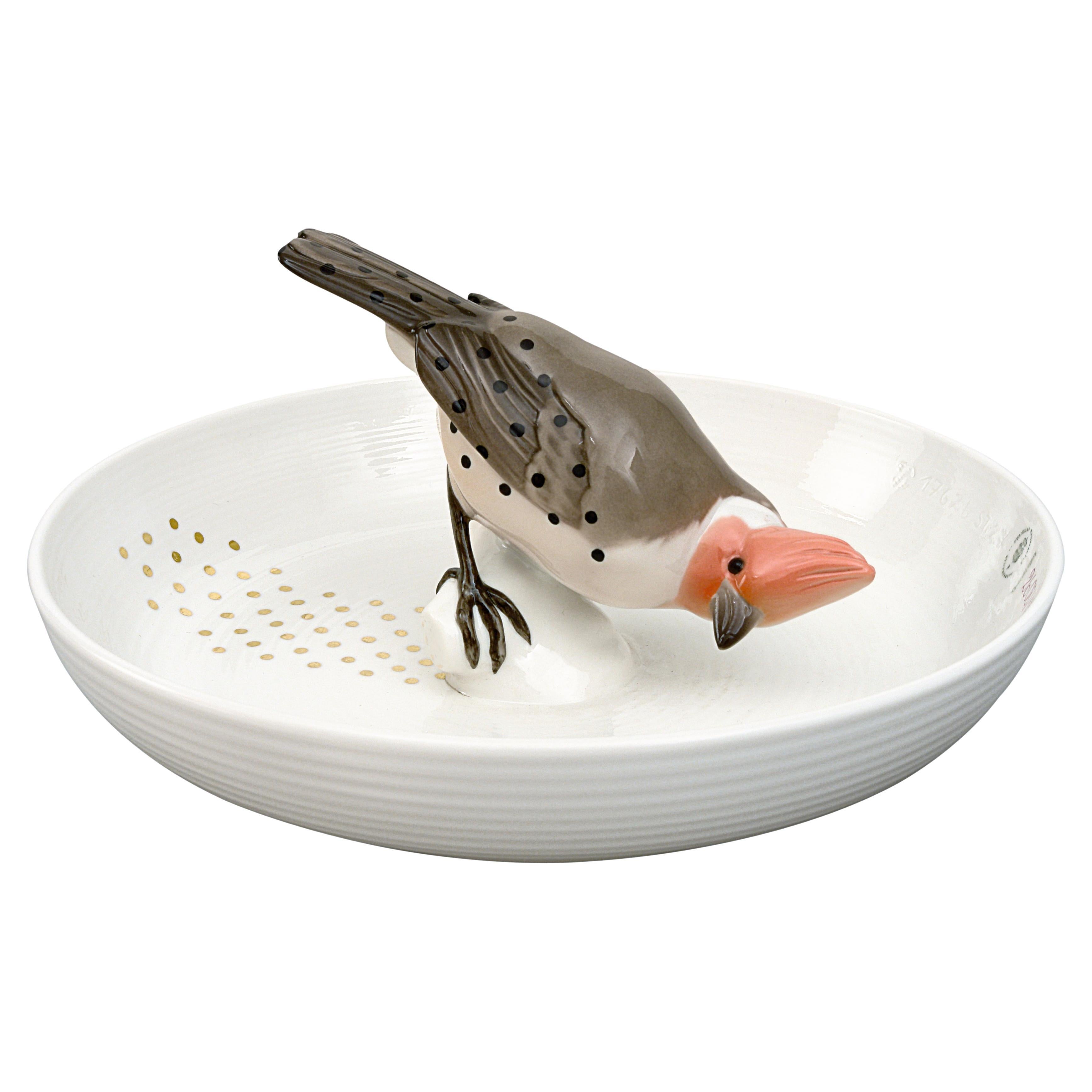 Nymphenburg Hella Jongerius Vogelschale, handbemaltes Porzellan