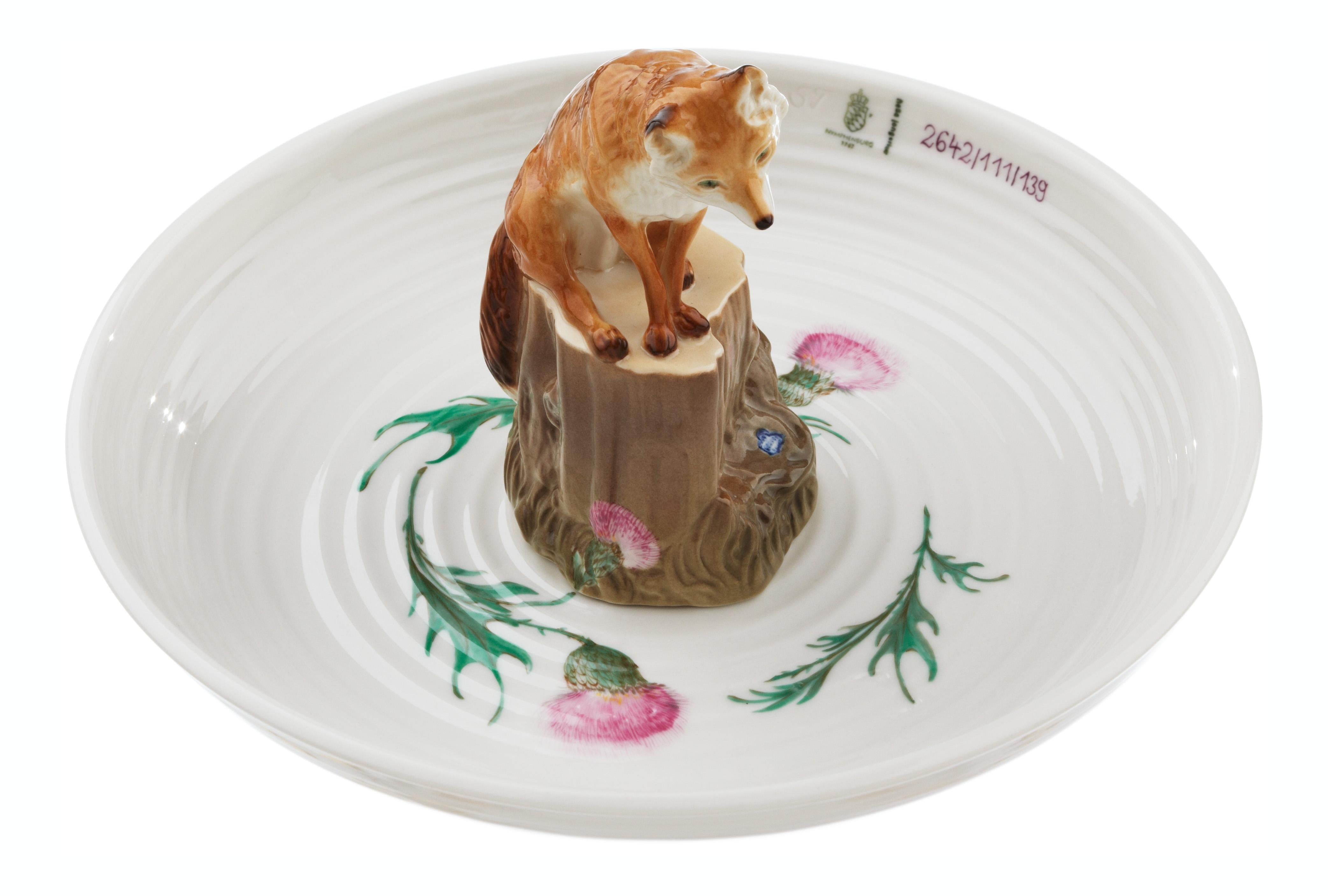 Moderne Bol en porcelaine peint à la main Nymphenburg Hella Jongerius pour Fox en vente