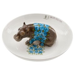 Nymphenburg Hella Jongerius Hippo-Schale aus handbemaltem Porzellan
