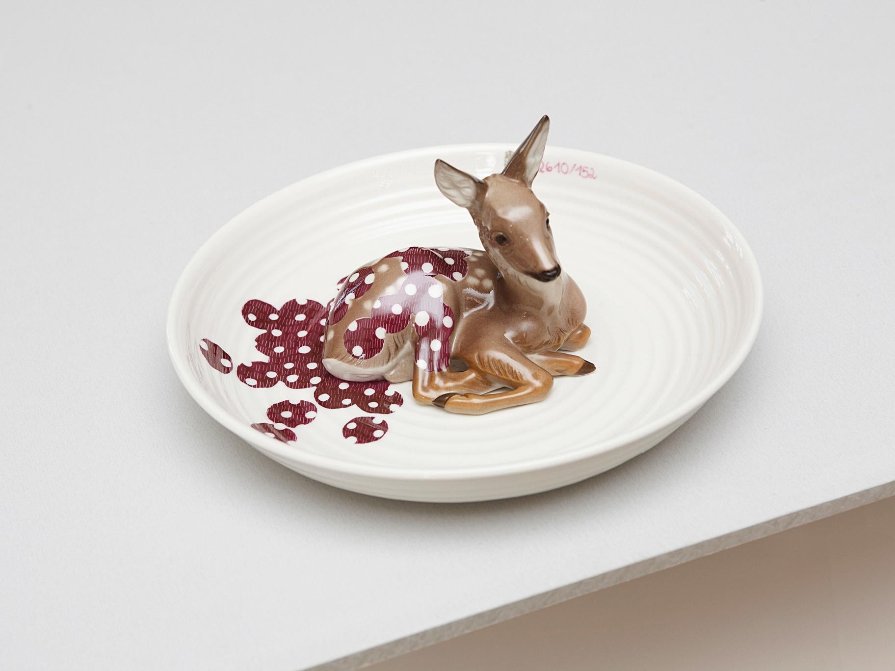 Nymphenburg Hella Jongerius Cuenco Reh de porcelana pintada a mano Moderno en venta