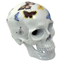 Nymphenburg Edición Limitada Calavera - Mariposas - pintada a mano Edición de 25