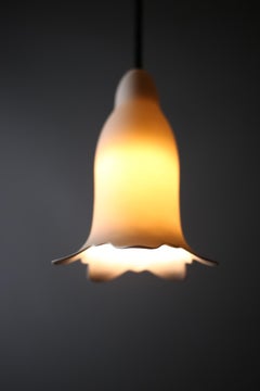 Nymphenburg Porcelain ceiling lamp group - Gentiana Alba - Textile cables