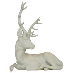 Nymphenburg Porcelain Figurine Depicting a Red Deer