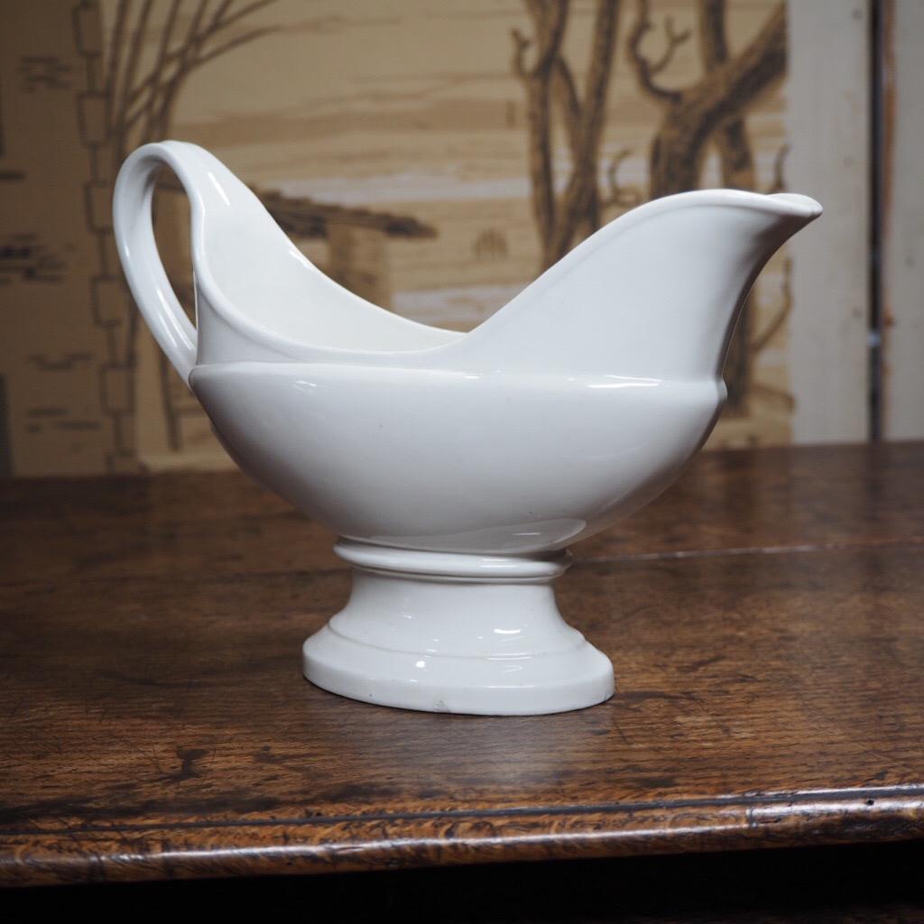 Mid-19th Century Nymphenburg Sauceboat, Neo-Classical Form, C. 1850 For Sale