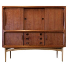 Nyrup Møbelfabrik Danmark cabinets in teak and oak