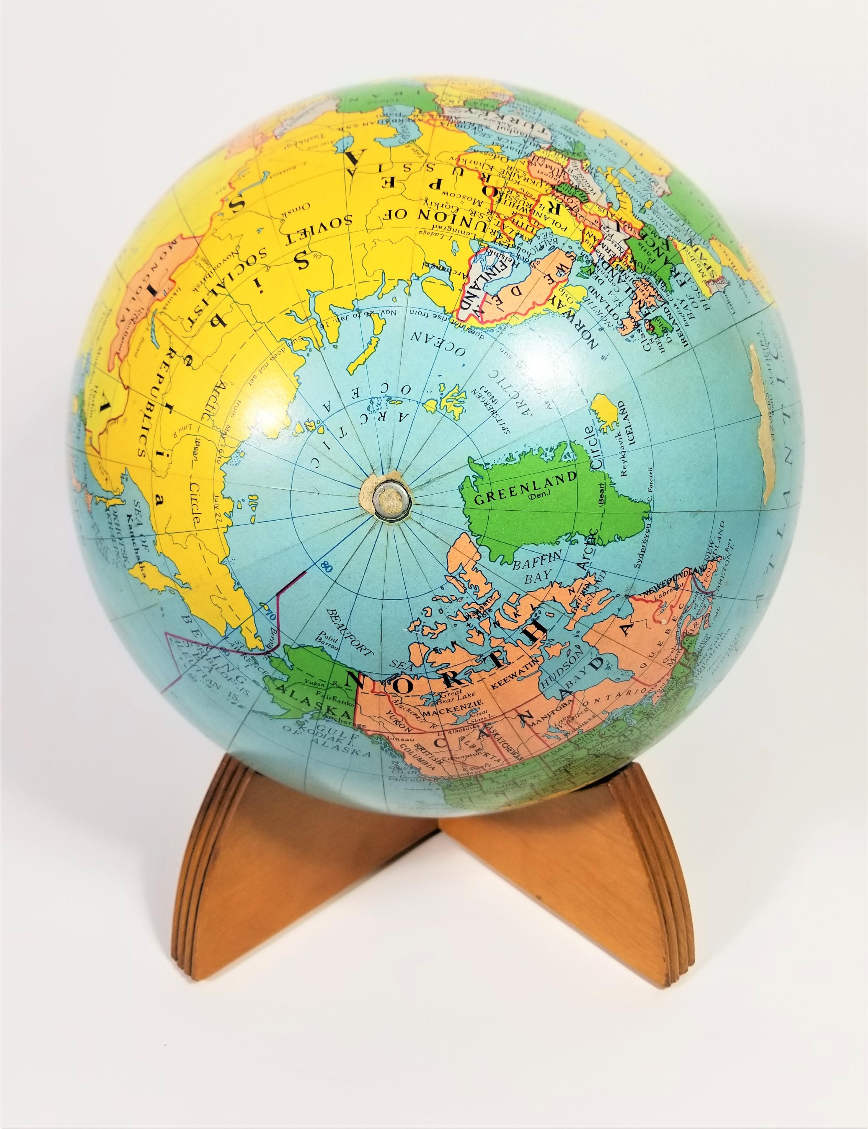 Nystrom Globe Mid Century 1960s For Sale 1