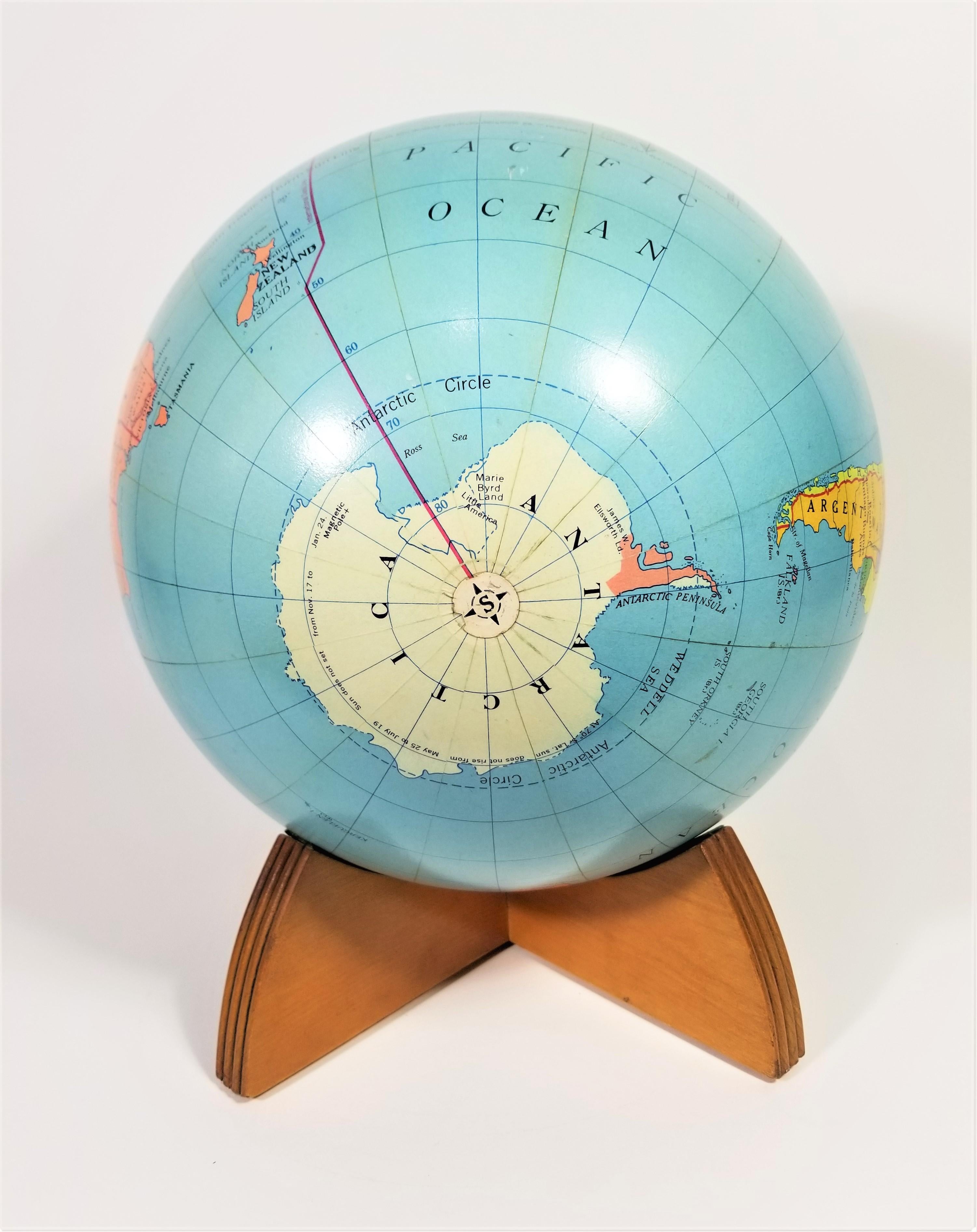 Nystrom Globe Mid Century 1960s For Sale 2