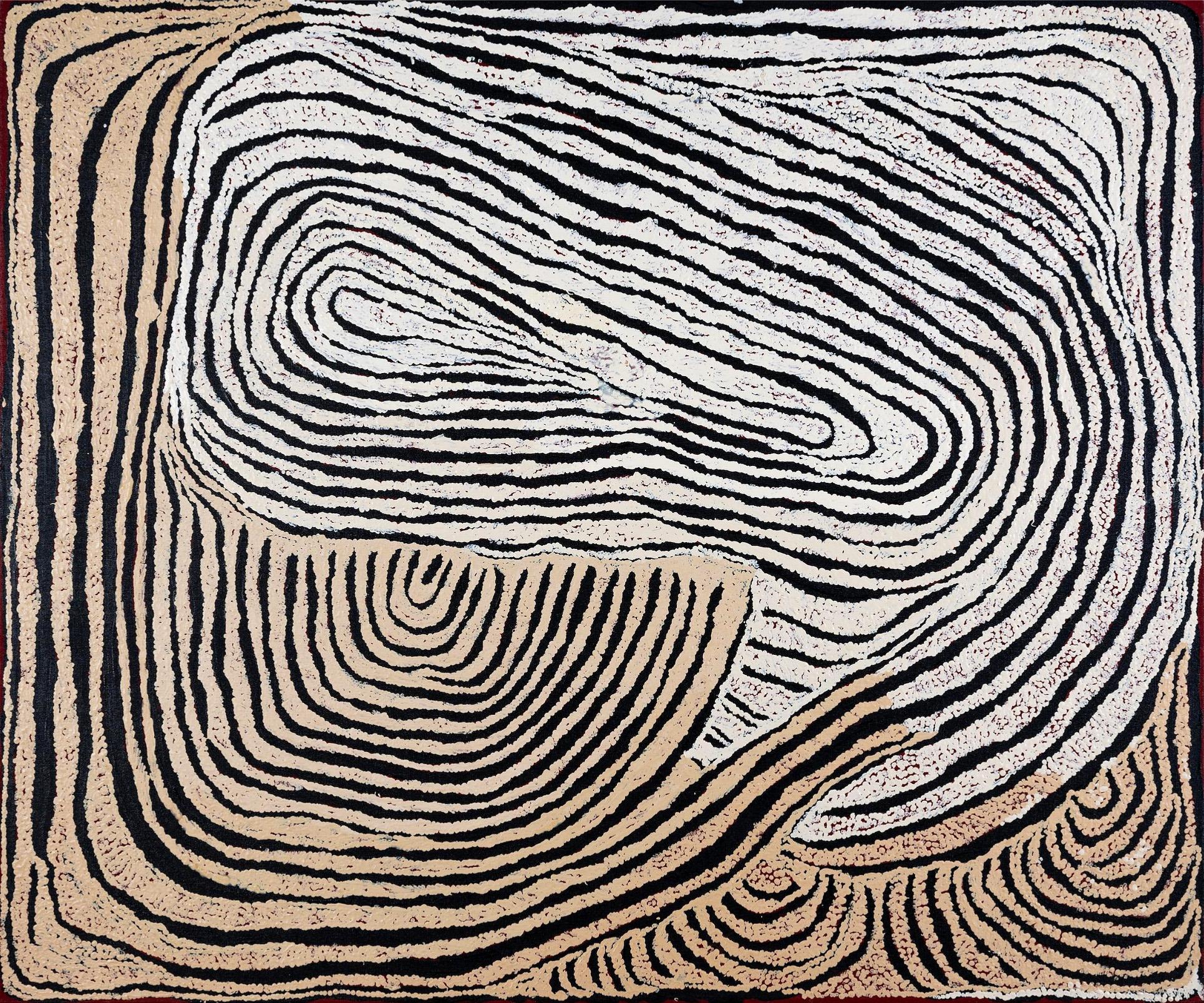 "Tjalili" Nyurapayia Nampitjinpa (Mrs. Bennett) Nampitjinpa (1938-2013) Kunst der Ureinwohner