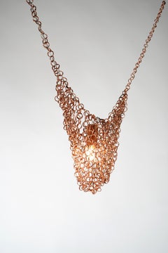 Lampe à suspension O 507 en cuivre par Johannes Hemann