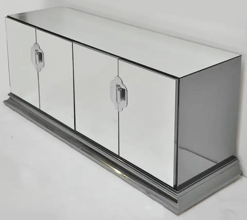 O. I. B. Solie for Ello 4 Door Mirrored Sideboard (buffet à miroir à 4 portes) en vente 8