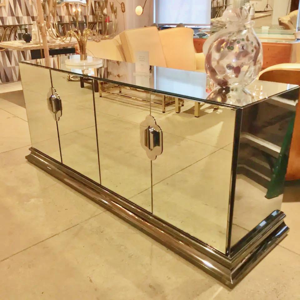 O. I. B. Solie for Ello 4 Door Mirrored Sideboard (buffet à miroir à 4 portes) en vente 9