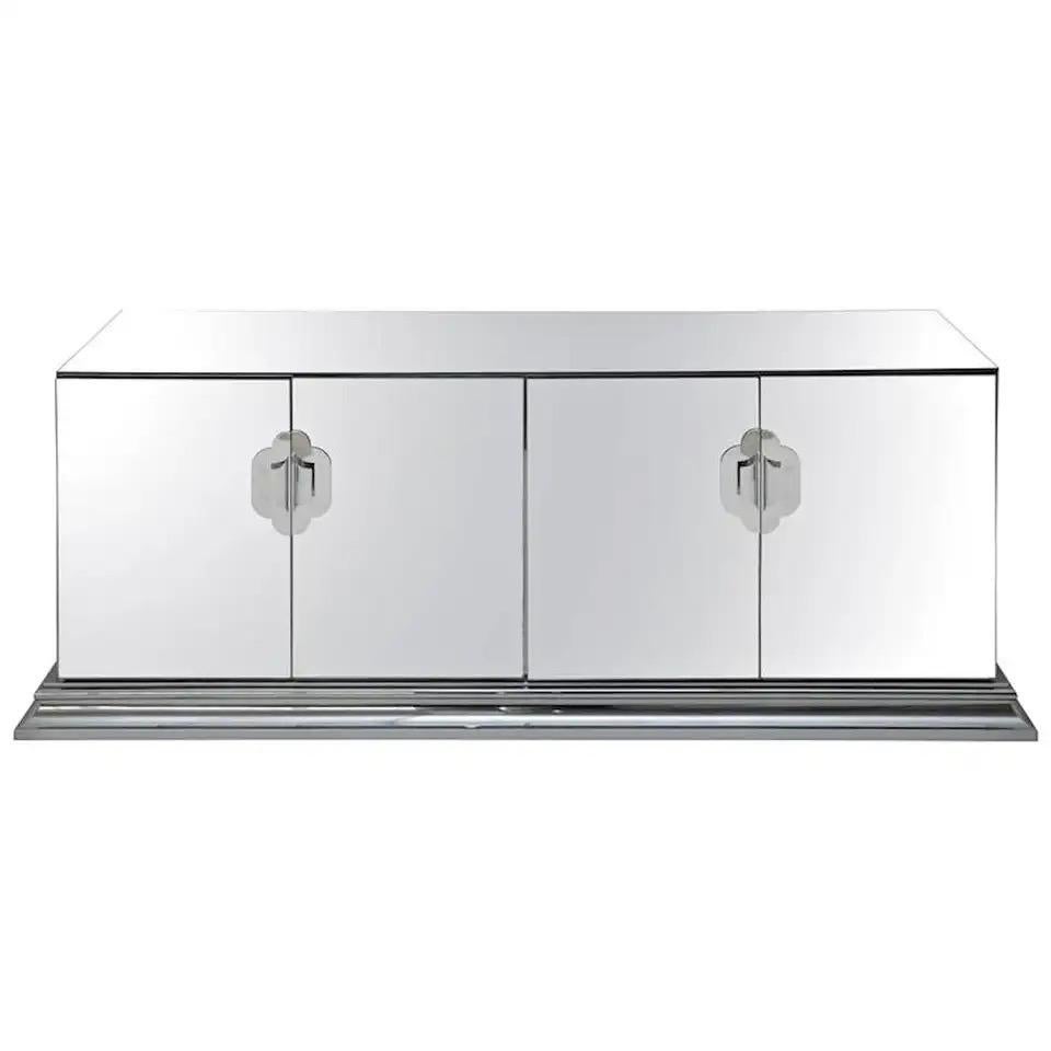 O. B. Solie for Ello 4 Door Mirrored Sideboard For Sale 10