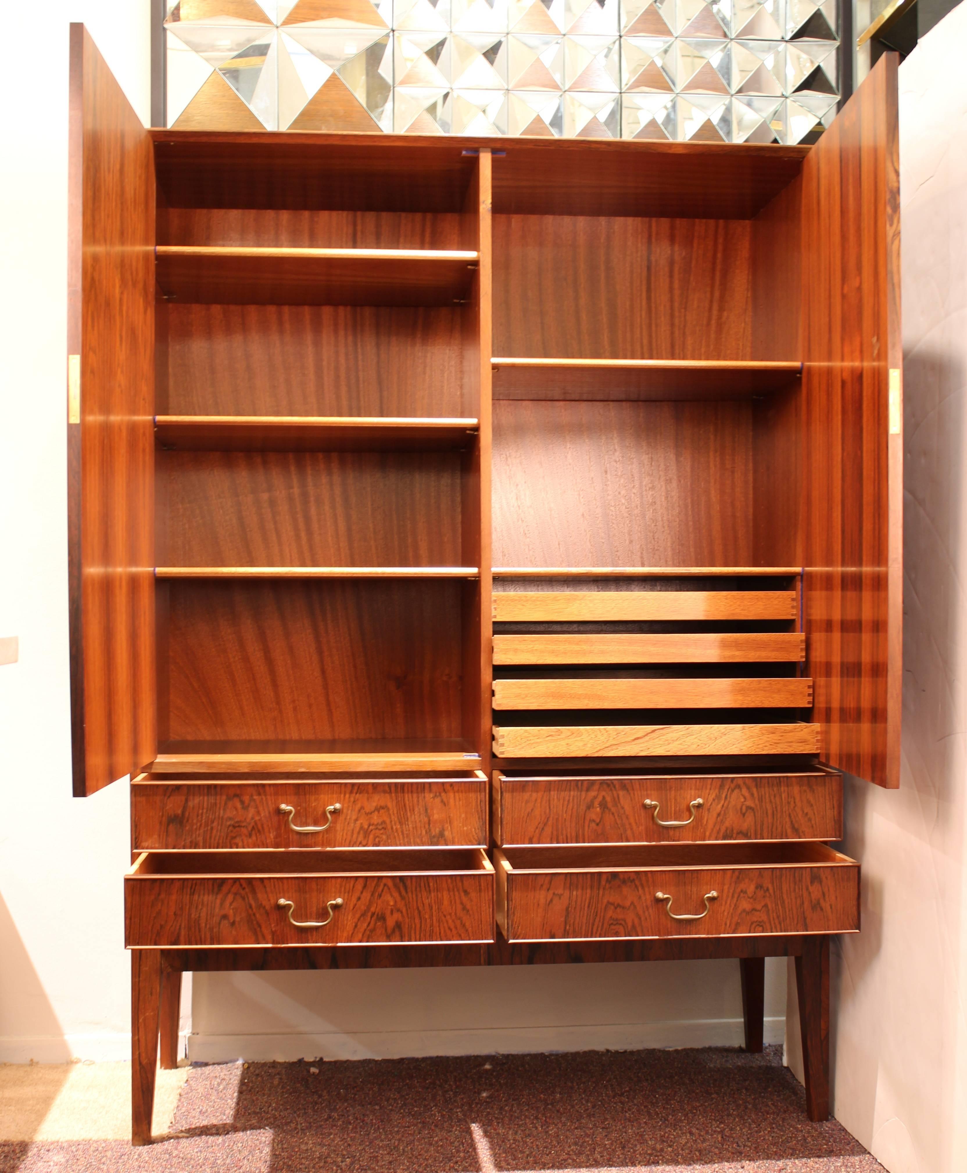 Mid-Century Modern O. Bank Larsen Midcentury Rosewood Storage Cabinet