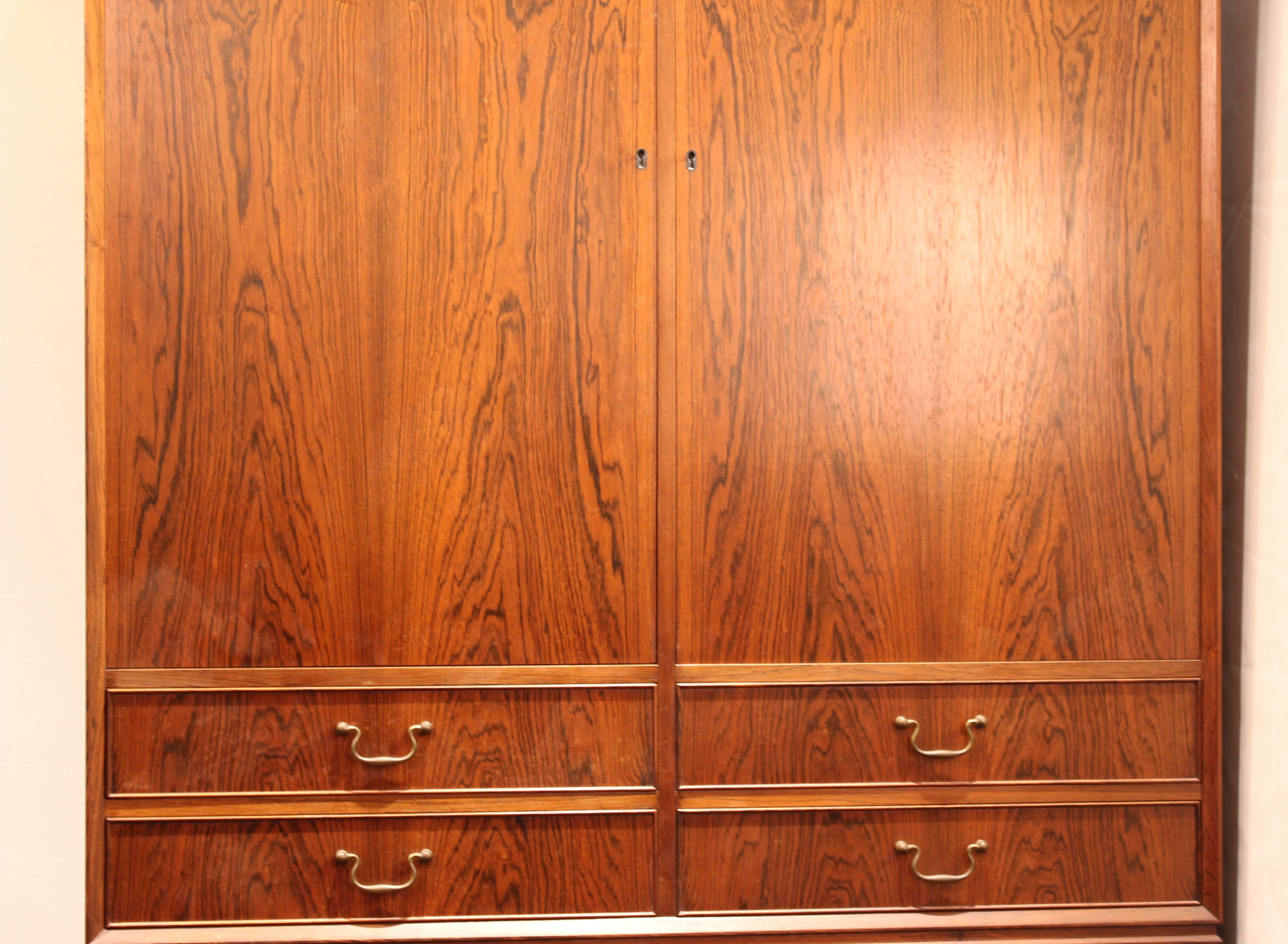 O. Bank Larsen Midcentury Rosewood Storage Cabinet at 1stDibs