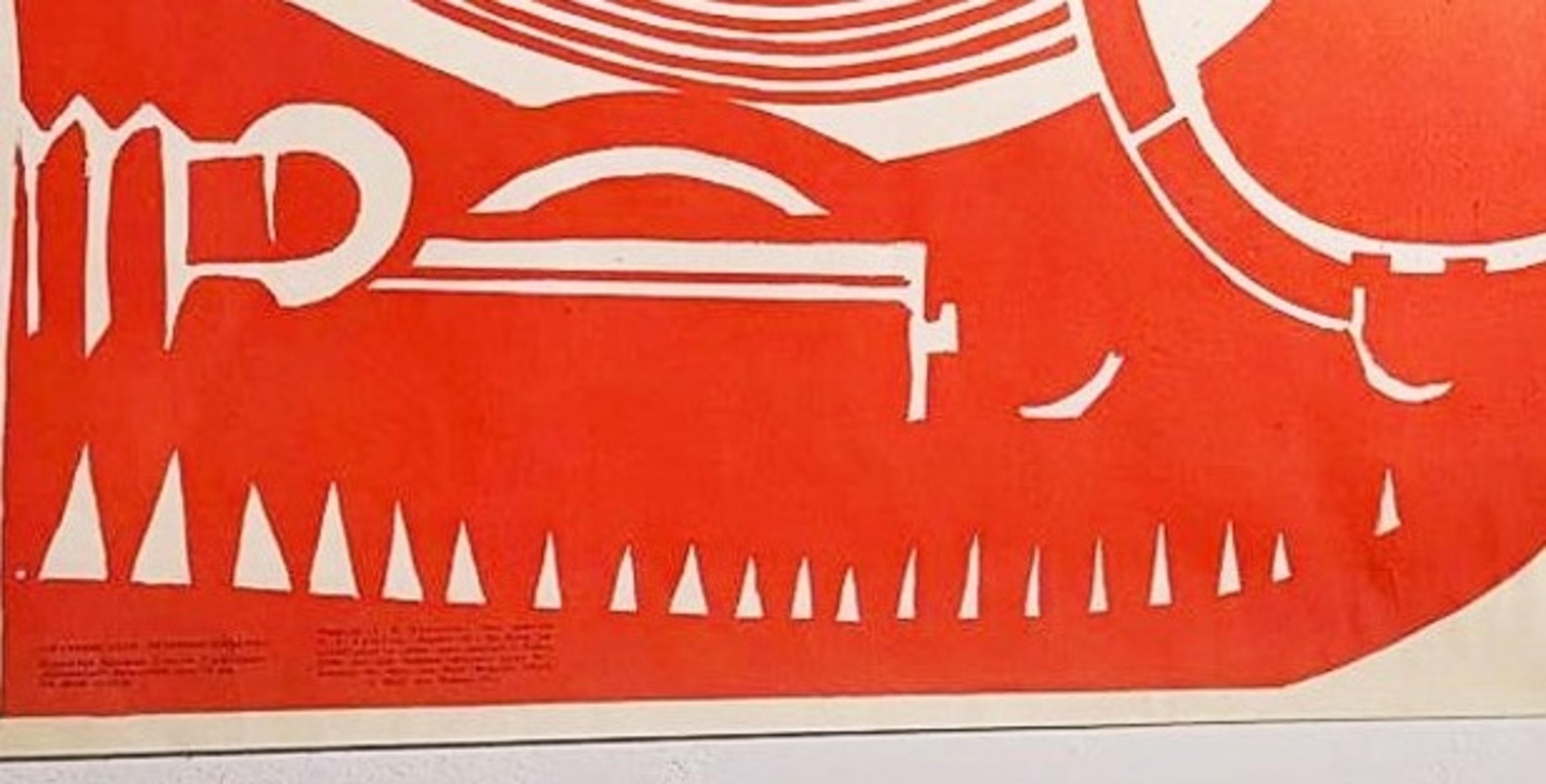 O. Capitain. Cartel de arte soviético original URSS - CCCP 1969 siglo XX en venta