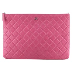 O Case Clutch Quilted Lambskin Large