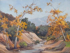 O. Chivers - Huile du XXe siècle, chemin d'automne