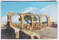 O. Danqueis – Kontinentale Schule 1973, Öl, Mittelmeerraum Ruinen